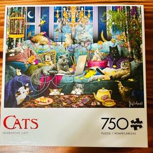 Buffalo David Bitton Cats Puzzle - Vibrant Cat Scene